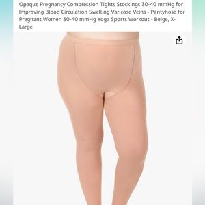 Maternity compression full length stockings size xl